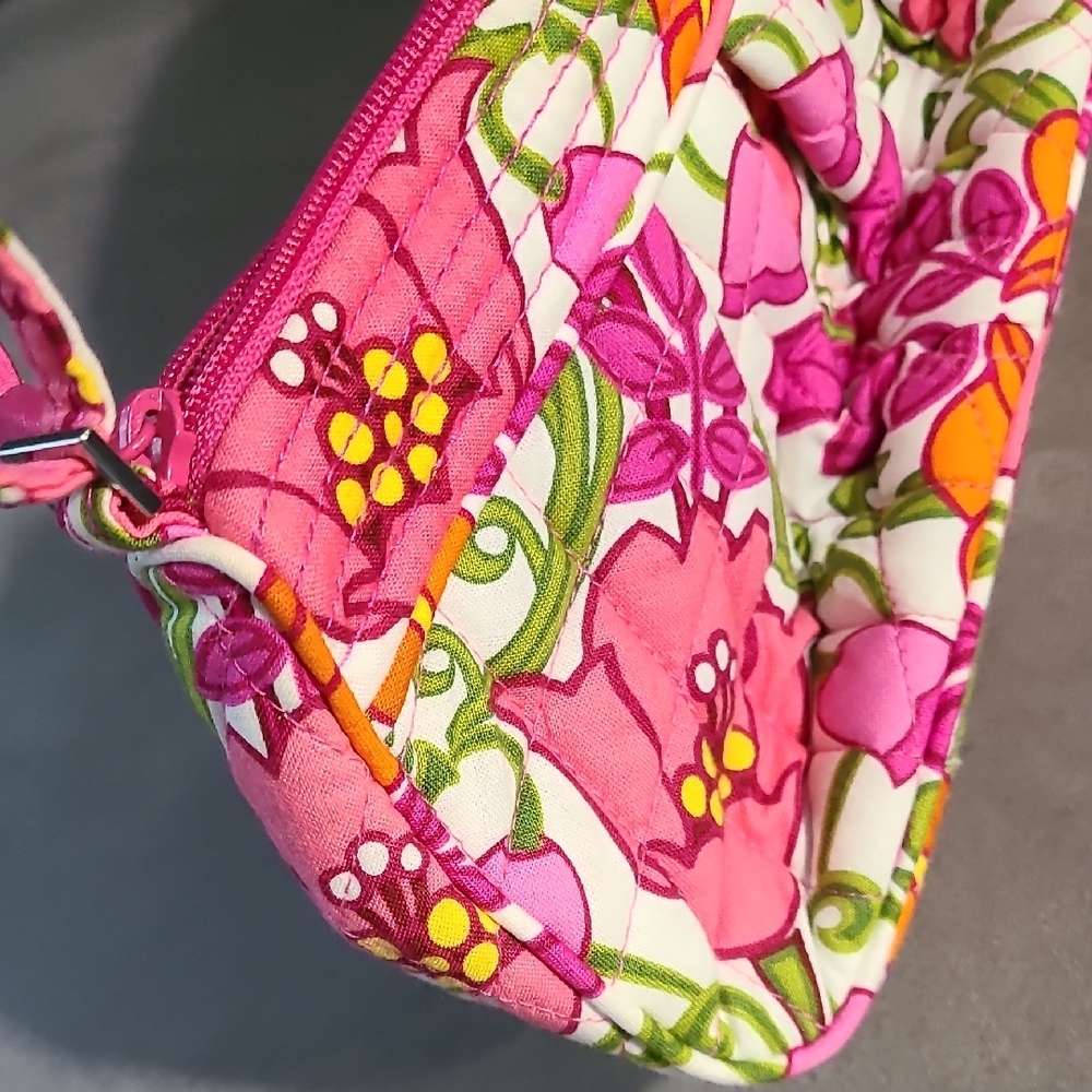 Vera Bradley Pink and Orange‎ Floral Crossbody Bag - Picture 14 of 15